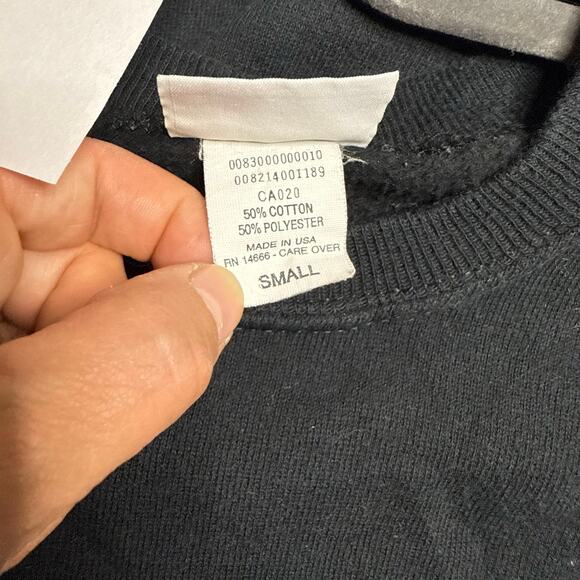 Vintage Chicago Blackhawk Sweatshirt Women's Small Black Made in USA PJ - Picture 4 of 5